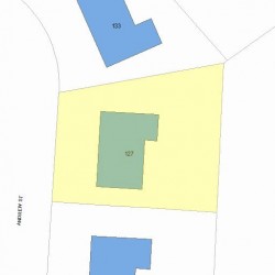 127 Andrew St, Newton MA 02461-2144 plot plan
