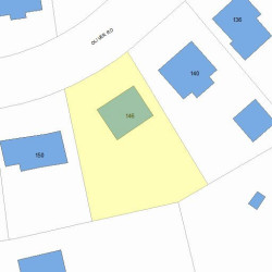 146 Oliver Rd, Newton MA  02468-2321 plot plan