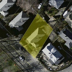 326 Adams St, Newton MA 02458-1455 aerial view