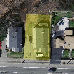 747 Boylston St, Newton MA 02461-1807 aerial view