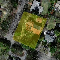 288 Prince St, Newton MA  02465-2955 aerial view