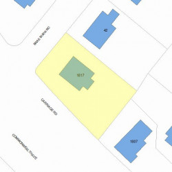 1817 Commonwealth Ave, Newton MA 02466-2726 plot plan