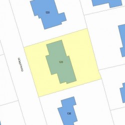 128 Gordon Rd, Newton MA 02468-1227 plot plan