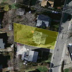 151 Jewett St, Newton MA 02458-1543 aerial view