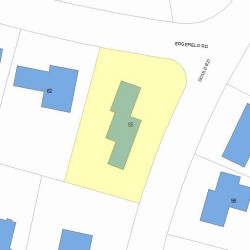 55 Gould Rd, Newton MA  02468-2142 plot plan