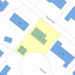 25 Van Wart Path, Newton MA 02459-3720 plot plan
