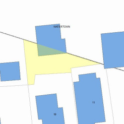 17 Carleton St, Newton MA 02458-1604 plot plan