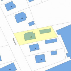 46 Bridge St, Newton MA 02458-1118 plot plan