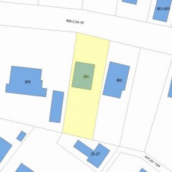 866 Beacon St, Newton MA 02459-1801 plot plan