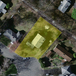 16 Shumaker Path, Newton MA 02459-3525 aerial view