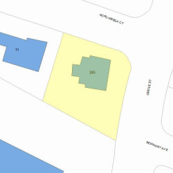 245 Grove St, Newton MA 02466-2239 plot plan