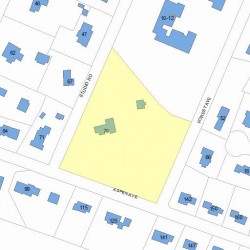 70 Studio Rd, Newton MA  02466-2809 plot plan