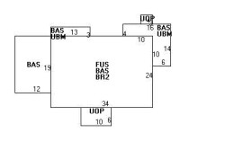 93 Carlton Rd, Newton MA  02468-1915 floor plan
