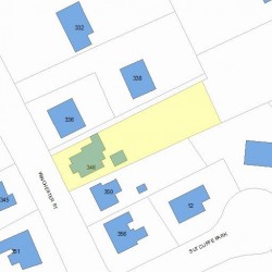 346 Winchester St, Newton MA 02461-2051 plot plan