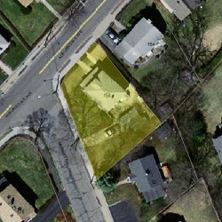 158 Auburndale Ave, Newton MA 02465-1422 aerial view