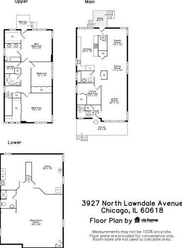 3927 Lawndale Ave, Chicago IL  60618-3107 exterior