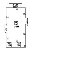 346 Lexington St, Newton MA 02466-1222 floor plan