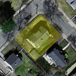 22 Ardmore Rd, Newton MA  02465-2335 aerial view