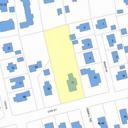 51 Otis St, Newton MA 02460-1816 plot plan