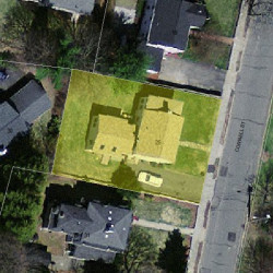 25 Cornell St, Newton MA  02462-1107 aerial view