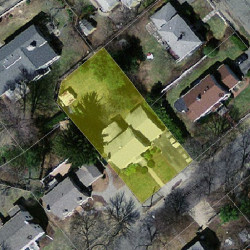 52 Crehore Dr, Newton MA 02462-1120 aerial view