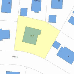 83 Elgin St, Newton MA 02459-2046 plot plan