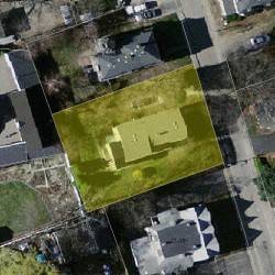 11 Channing St, Newton MA 02458-1628 aerial view