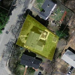 522 Grove St, Newton MA  02462-1411 aerial view