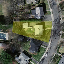 47 Ellison Rd, Newton MA 02459-1434 aerial view