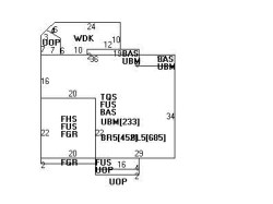 45 Village Cir, Newton MA 02459-3069 floor plan