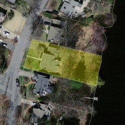 57 Kingswood Rd, Newton MA 02466-1013 aerial view