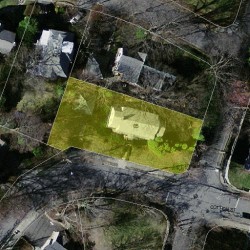 65 Cotton St, Newton MA  02458-2621 aerial view