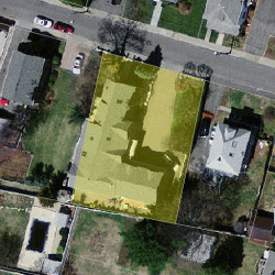 18 Cherry Pl, Newton MA  02465-1506 aerial view