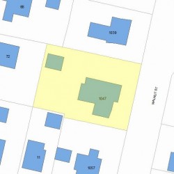1047 Walnut St, Newton MA 02461-1140 plot plan