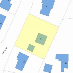 18 Cynthia Rd, Newton MA 02459-2834 plot plan