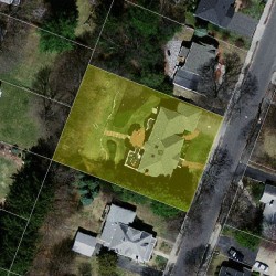 97 Beethoven Ave, Newton MA 02468-1748 aerial view