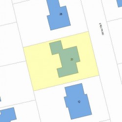 20 Evelyn Rd, Newton MA 02468-1217 plot plan
