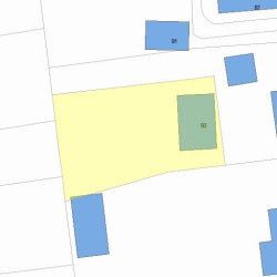93 Freeman St, Newton MA 02466-1212 plot plan