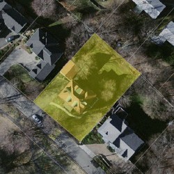 120 Herrick Rd, Newton MA  02459-2237 aerial view