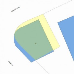 50 Adams St, Newton MA 02460-1461 plot plan