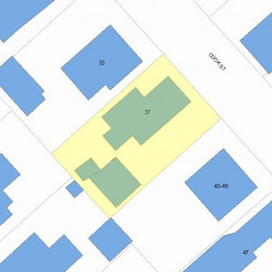 37 Cook St, Newton MA  02458-1311 plot plan