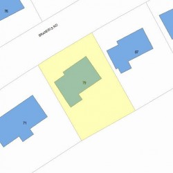 79 Brandeis Rd, Newton MA  02459-2707 plot plan