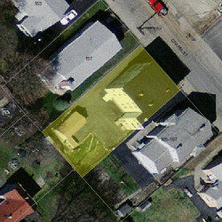 161 Chapel St, Newton MA  02458-1307 aerial view