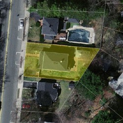 714 Walnut St, Newton MA 02459-1418 aerial view