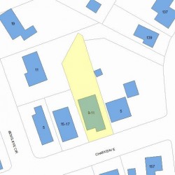 11 Chaske Ave, Newton MA 02466-1103 plot plan