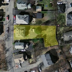 147 Edinboro St, Newton MA  02460-1337 aerial view