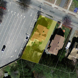 28 Ash St, Newton MA 02466-1819 aerial view