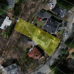 25 Hawthorne Ave, Newton MA  02466-2805 aerial view