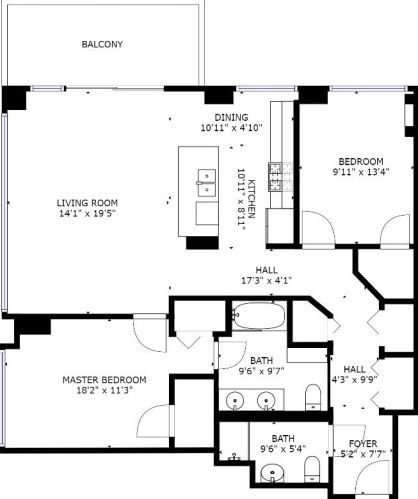 757 Orleans St, Chicago IL  60654-3514 exterior