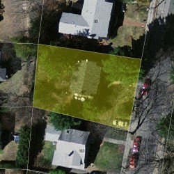 97 Beaumont Ave, Newton MA 02460-2315 aerial view